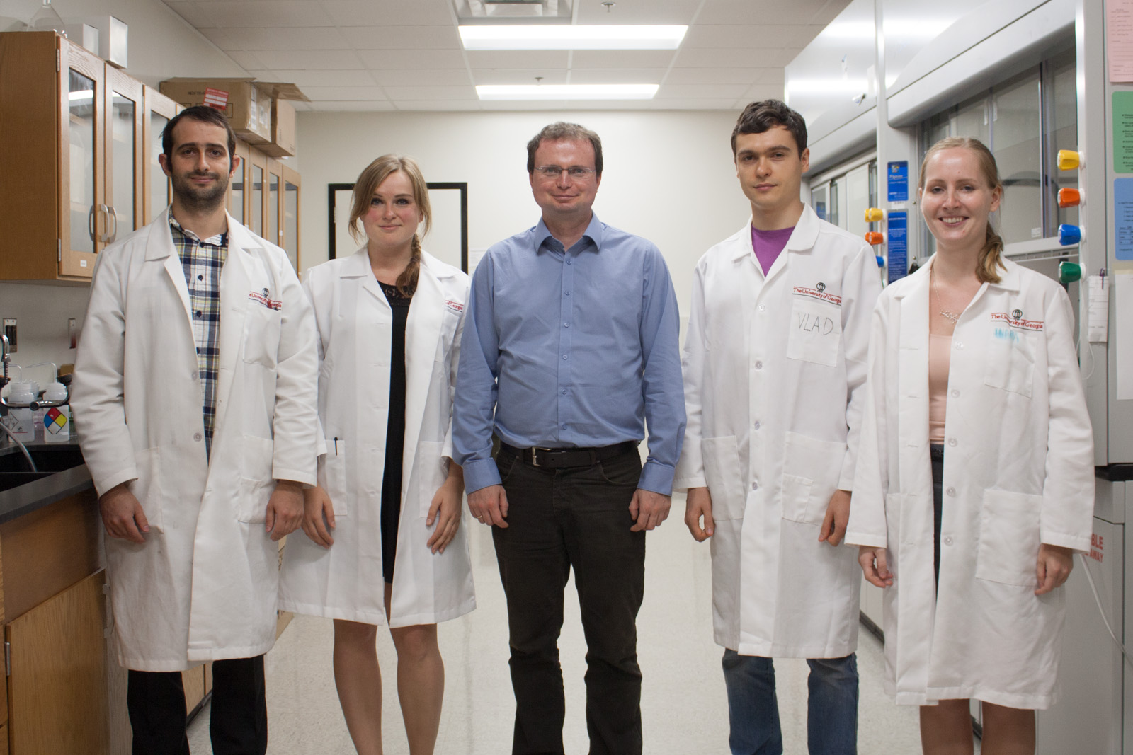 In the lab, August 2016